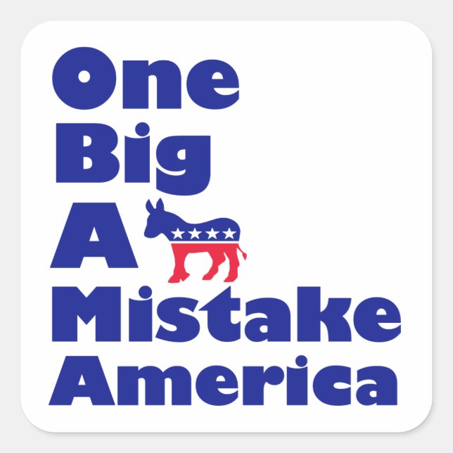 Adesivo Quadrado Obama Sticker (Frente)