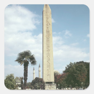 Adesivo Quadrado Obelisco de Theodosius I, com base romana