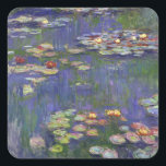 Adesivo Quadrado Obra-Prima de Monet Ninféias Pintura<br><div class="desc">Ninféias de Monet - Esta pintura clássica de Monet foi pintada por Claude Monet em 1916. É parte de sua famosa coleção de ninféias onde ele pinta em seu jardim em Giverney,  França. Uma pintura-prima.</div>