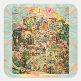 Adesivo Quadrado Obras dos Compaixões-cristãos