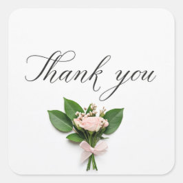 Adesivo Quadrado Obrigado