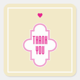 Adesivo Quadrado Obrigado