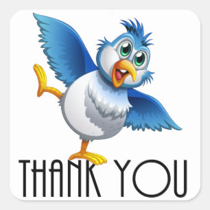 Adesivo Quadrado Obrigado