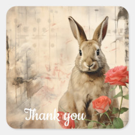 Adesivo Quadrado Obrigado 12