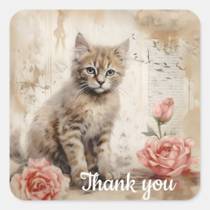 Adesivo Quadrado Obrigado 13