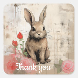 Adesivo Quadrado Obrigado 16