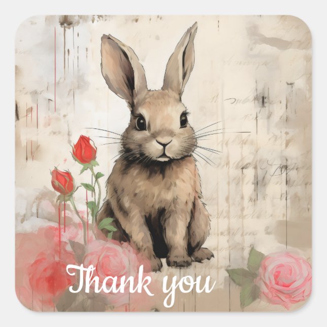 Adesivo Quadrado Obrigado 16 (Frente)