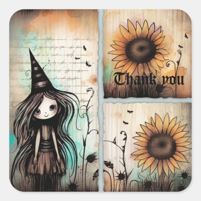 Adesivo Quadrado Obrigado 3 (Frente)