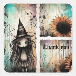 Adesivo Quadrado Obrigado 4