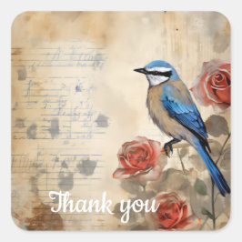 Adesivo Quadrado Obrigado 8