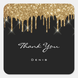 Adesivo Quadrado Obrigado A Dar O Nome De Beleza Preta