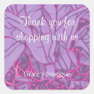 Adesivo Quadrado Obrigado, Business