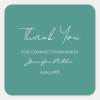 Obrigado Caligrafia Texto Teal Azul Verde