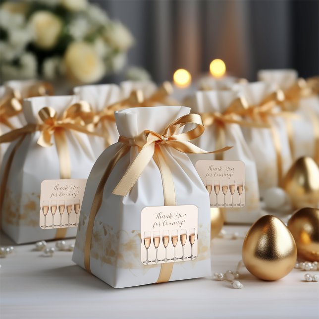 Adesivo Quadrado Obrigado Chá de panela Vedante De Casamento (Criador carregado)