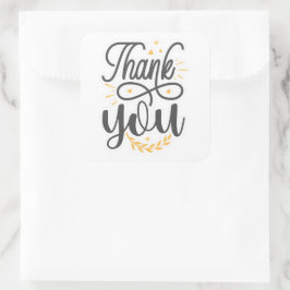 Adesivo Quadrado Obrigado, colante