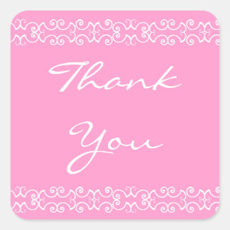 Adesivo Quadrado Obrigado, colante