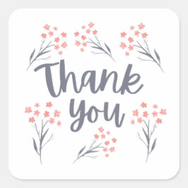 Adesivo Quadrado Obrigado Fala Dos Selos De Envelope