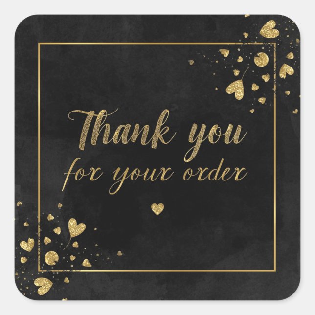 Adesivo Quadrado Obrigado, mexedor (Frente)