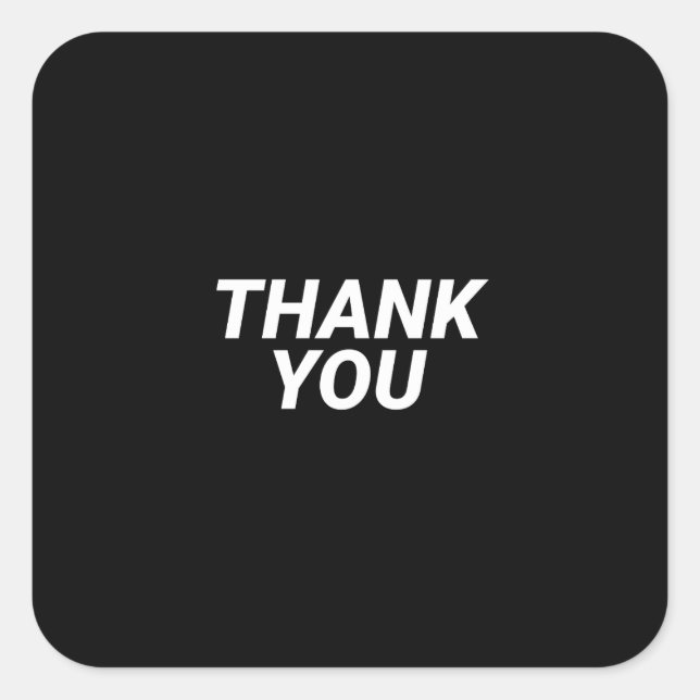 Adesivo Quadrado Obrigado NHS (Frente)