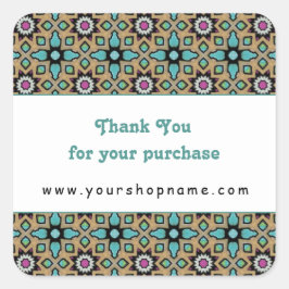 Adesivo Quadrado Obrigado Pela Sua Compra 1