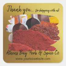 Obrigado por Comprar conosco Business Label