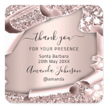 Obrigado QUINCEAÑERA Sweet 16.º Rosa