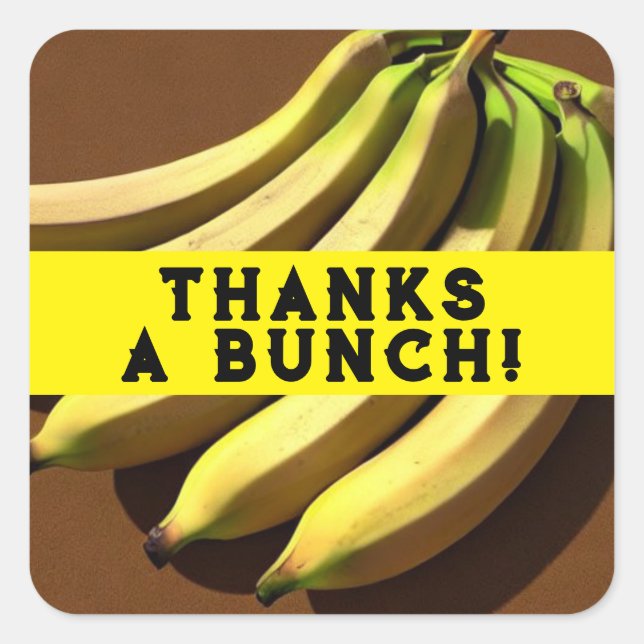 Adesivo Quadrado Obrigado um monte (Frente)