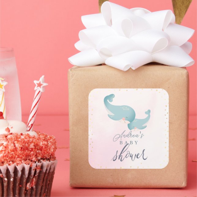 Adesivo Quadrado Obrigado Y all Cowboy Boot & Chá de fraldas (Festa)