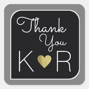 ADESIVO QUADRADO OBRIGADOS / OBRIGADO