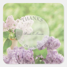 Obrigados Românticos De Casamento Lilac Floral De 