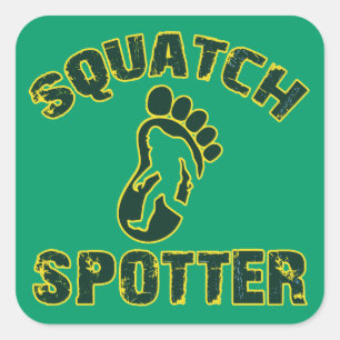 Adesivo Quadrado Observador de Squatch