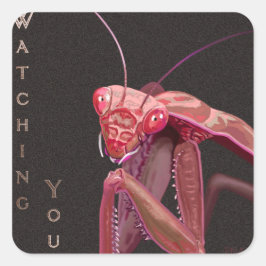 Adesivo Quadrado Observando você - Versão Rosa