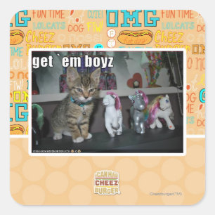 Adesivo Quadrado Obtenha o boyz do em