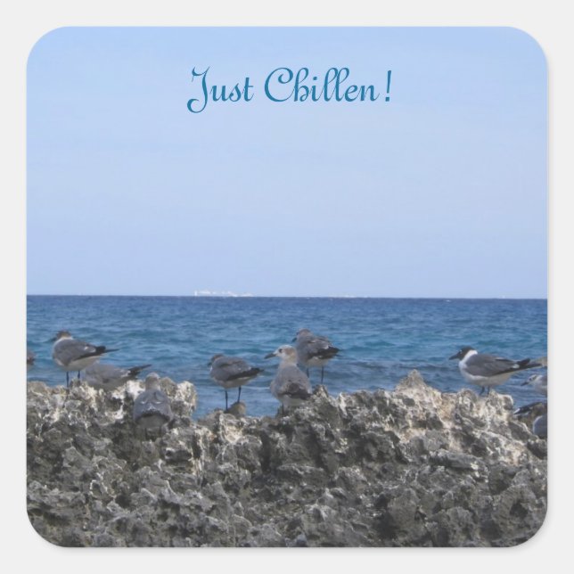 Adesivo Quadrado Ocean Beauty (Frente)