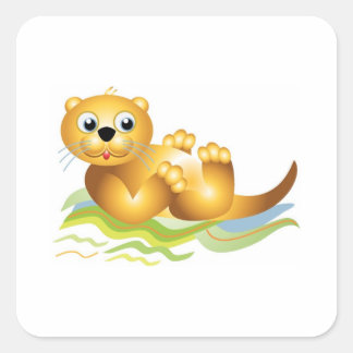 Adesivo Quadrado Oceano Otter