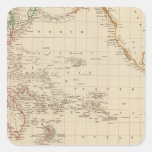 Adesivo Quadrado Oceano Pacífico 2