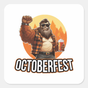 Adesivo Quadrado Octoberfest Pé Grande