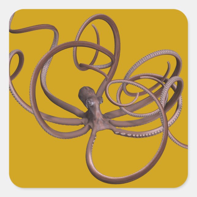 Adesivo Quadrado Octopus gigante (Frente)