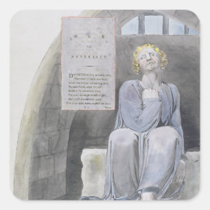 Adesivo Quadrado Ode à adversidade, design 37 de 'Os Poemas de Tho