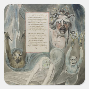 Adesivo Quadrado Ode à adversidade, "dos poemas de Thomas Gray",