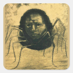Adesivo Quadrado Odilon Redon, A Aranha Chorosa,