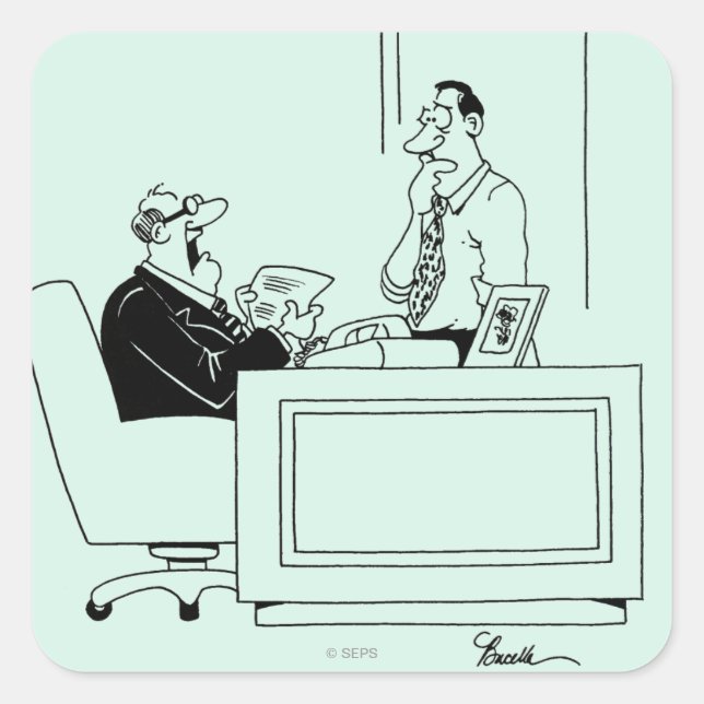 Adesivo Quadrado Office Blame (Frente)