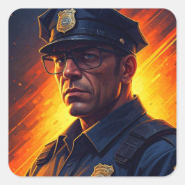 Adesivo Quadrado Oficial