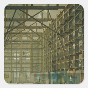 Adesivo Quadrado Oficina da ópera de Paris, c.1800-20 do grupo de