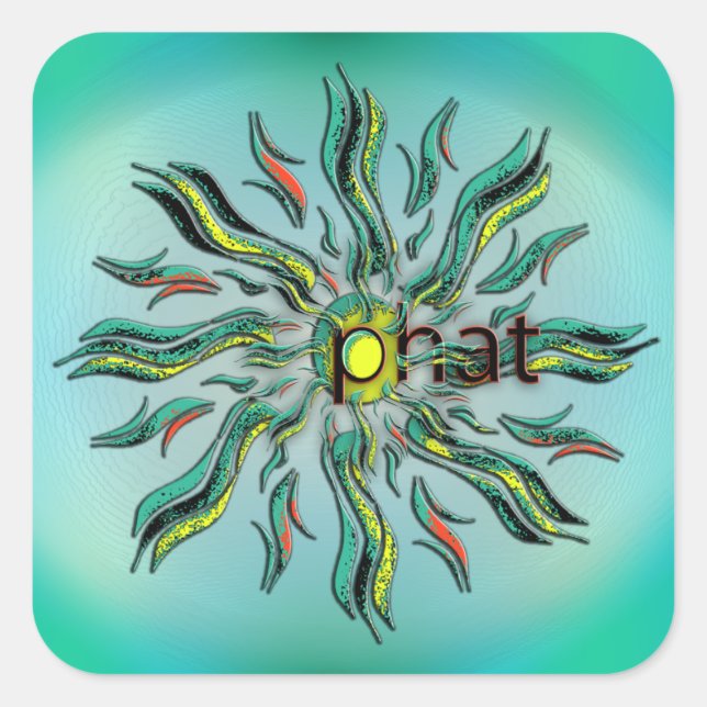 Adesivo Quadrado Oh, meu Deus! (Frente)