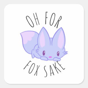 Adesivo Quadrado Oh para Fox Sake