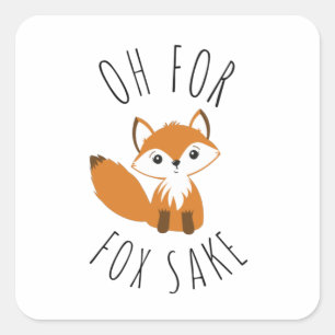 Adesivo Quadrado Oh para Fox Sake