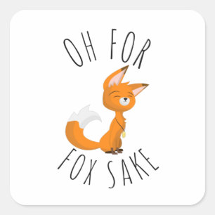 Adesivo Quadrado Oh para Fox Sake