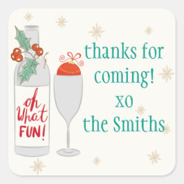 Adesivo Quadrado Oh, Que Vestido Divertido