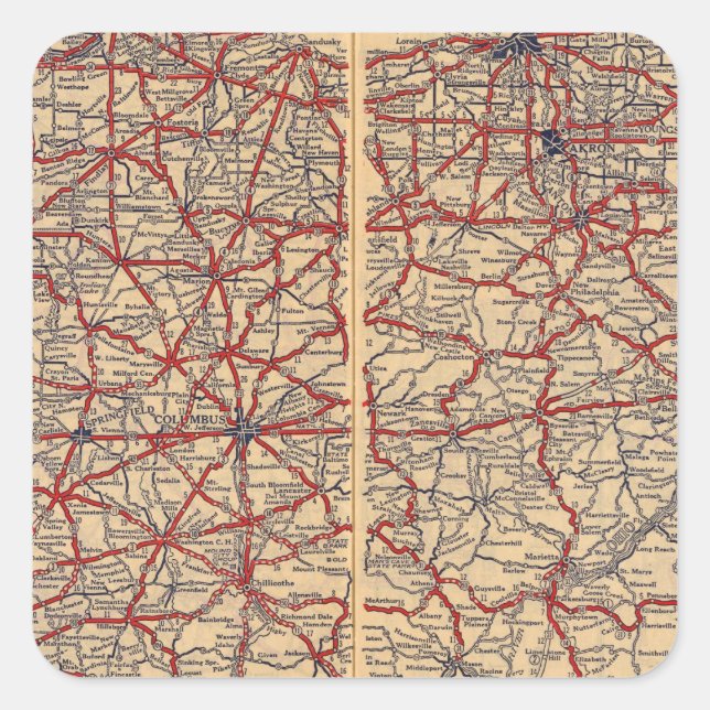 Adesivo Quadrado Ohio 14 (Frente)